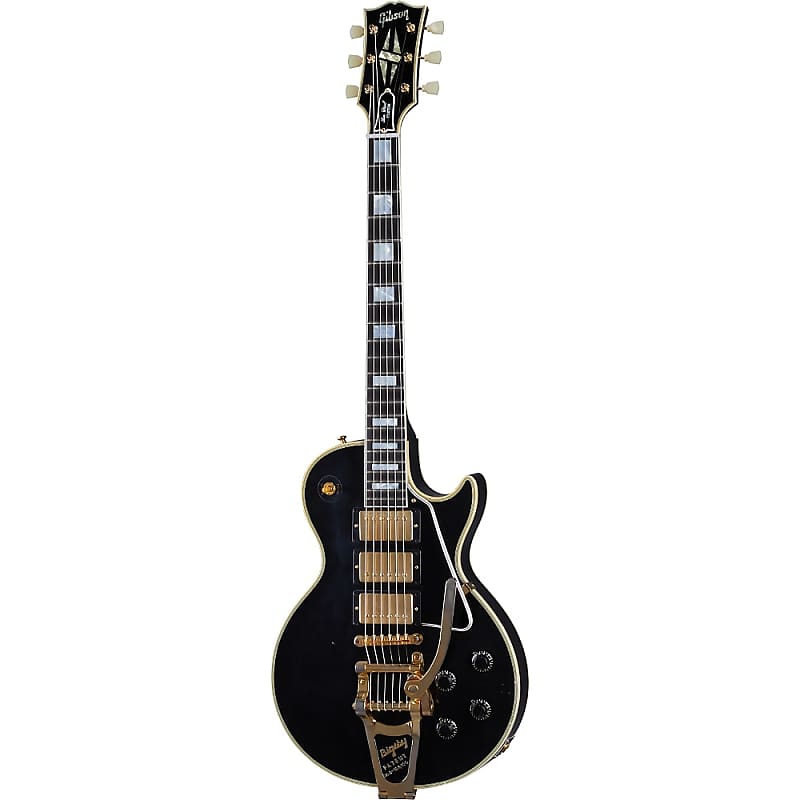 Immagine Gibson Custom Shop Murphy Lab '57 Les Paul Custom 3-Pickup Reissue Light Aged  - 1