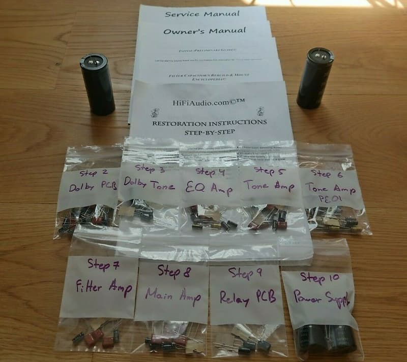 Marantz 1150D restoration kit filter capacitor repair rebuild fix