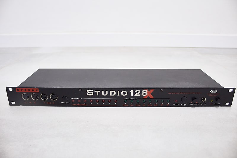 Opcode Studio 128X 128 Channel Midi Interface Patchbay | Reverb