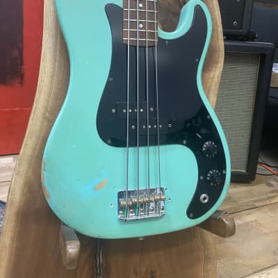 PartsCaster  Precision Bass Relic / Aged (P BASS) - Surf Green Nitro Finish & Seymour Duncan PU's image 2