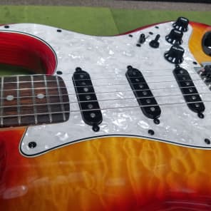 Rock'n R Guitars LLC Custom Shop RRG Custom Stratocaster 2017 Cherryburst image 4