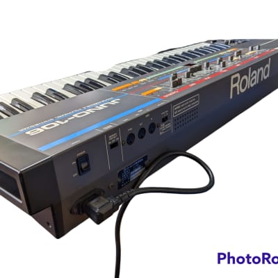 Roland Juno-106 61-Key Programmable Polyphonic Synthesizer 1984 - 1985 - Black image 4