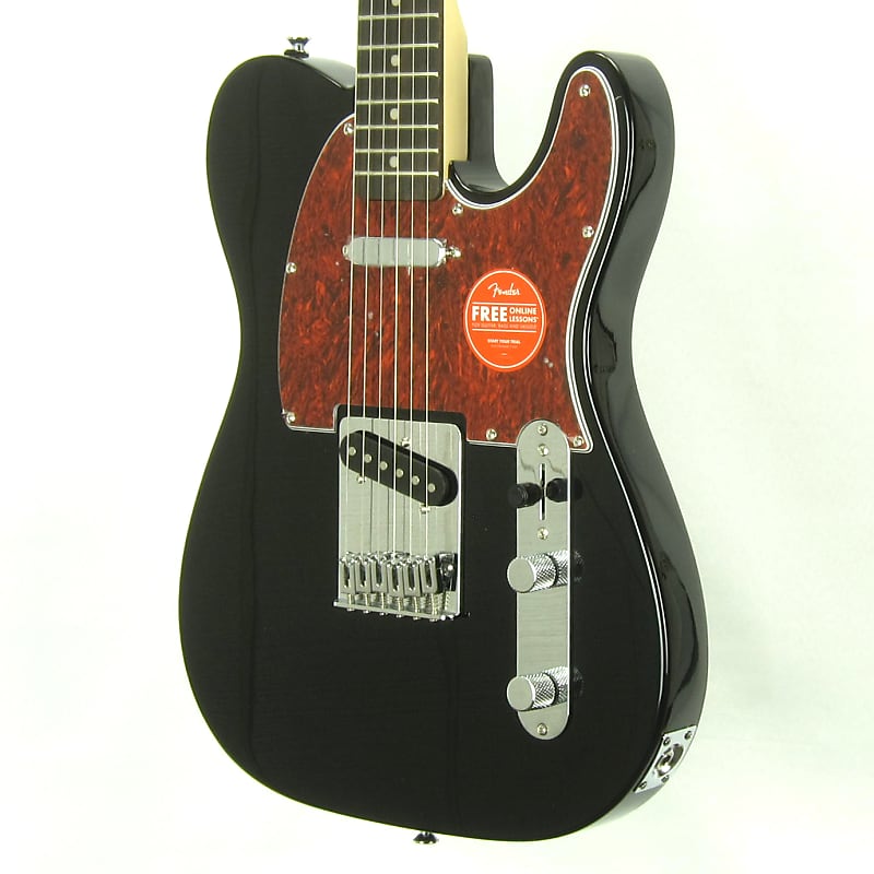 Squier FSR Affinity Series Telecaster, Laurel Fingerboard, Tortoiseshell  Pickguard, Black, Blem