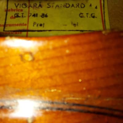 Reghin Vioara Standard size 4/4 violin, Romania 1986 image 13