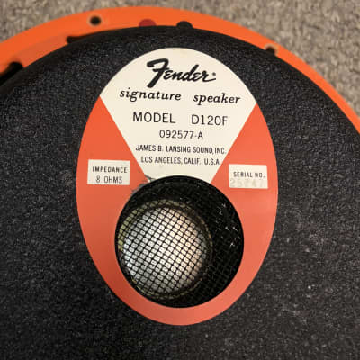 JBL D120F Fender Signature guitar speaker, 70's, 12