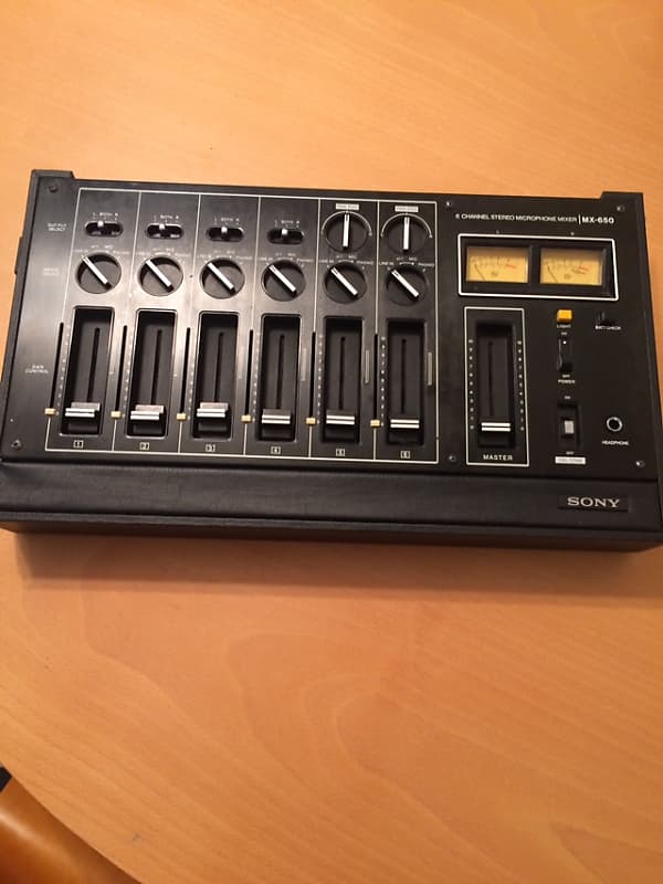 Sony MX-650 Stereo Mixer with Upgraded Sony Power Supply