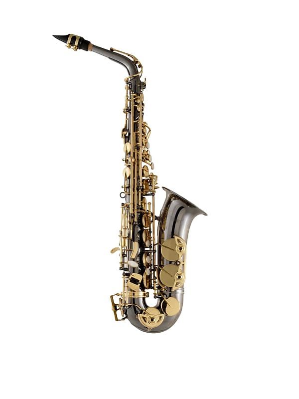Selmer SAS411 Alto Sax Outfit - Black Nickel Finish image 1