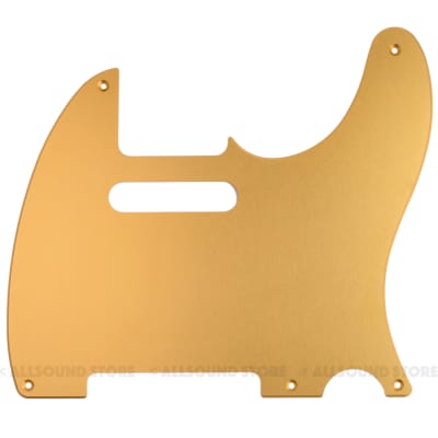 Gold ANODIZED ALUMINUM Pickguard for Fender® USA/MIM 5-Hole Telecaster Tele