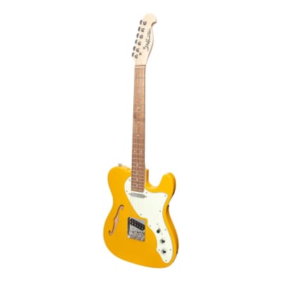 J&D Luthiers Thinline TE-Style Electric Guitar | Butterscotch for sale
