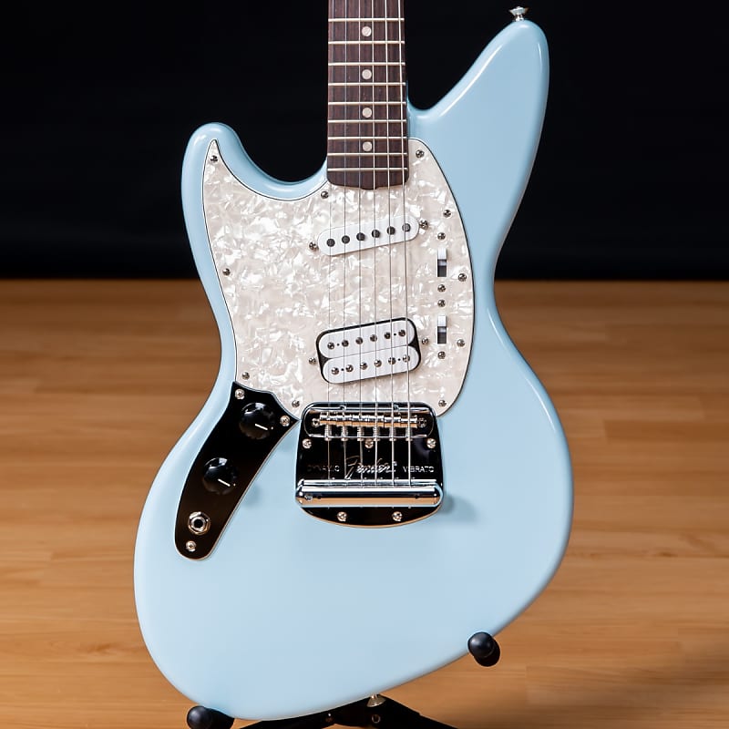 Fender Kurt Cobain Jag-Stang Left-Hand - Rosewood, Sonic Blue SN MX21548899 image 1
