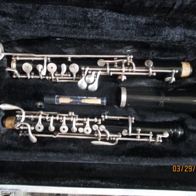 Selmer brand  Oboe with case and reed.  Made in USA image 1