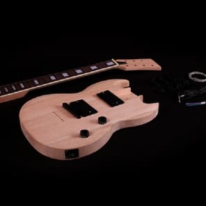 DIY Electric Guitar Kit SG Style 7 String Mahogany Bolt-On Neck image 1
