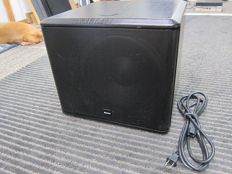 Boston XB4 Powered Subwoofer, 10" Woofer, Crossover, Ex Sound, Nice Condition, Deep+Extended,  Black image 1