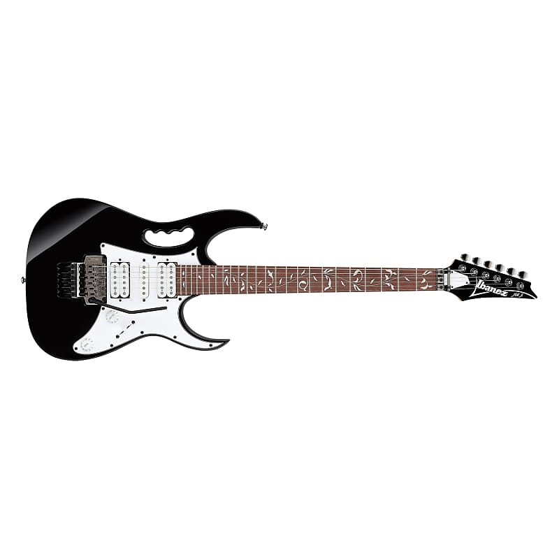 Ibanez Steve Vai Signature JEMJR Guitar, Jatoba Fretboard, Black image 1