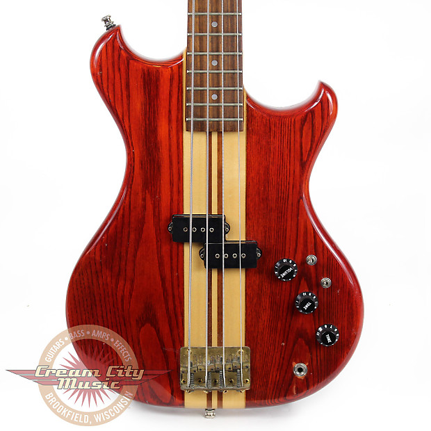 Used Early '80s Westone Thunder I-A Electric Bass in Red and Natural Gloss image 1