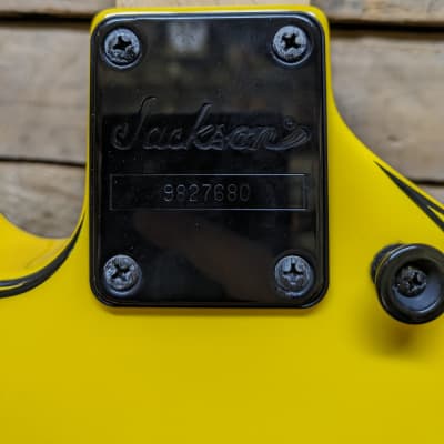 Jackson Kelly KE3M Yellow Pinstriped (limited 50 run) MIJ Japan Electric Guitar w/ Case image 7
