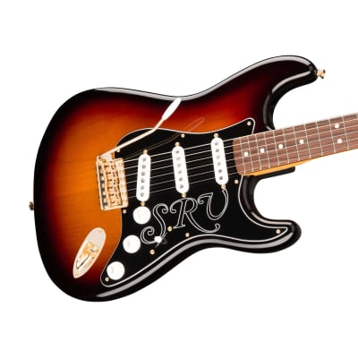 [PREORDER] Fender Artist Stevie Ray Vaughan Stratocaster Electric Guitar w/Case, Pau Ferro FB, 3-Tone Sunburst image 5