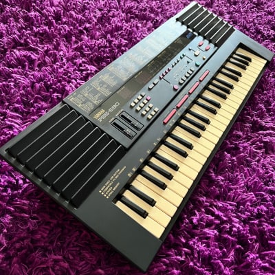 Yamaha PSS-590 PortaSound 90s AWM/FM Synthesizer Workstation w/ MIDI + Original Box & Manual image 1