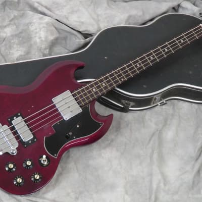 1970s Penco EB3 Gibson Style Bass - Cherry - MIJ Matsumoku EB-3- Original Case image 2