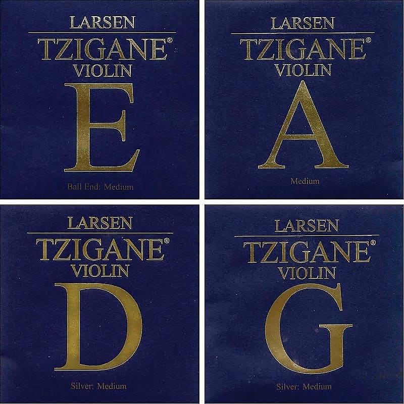 Larsen Tzigane Violin String Set SetLoop End E Reverb
