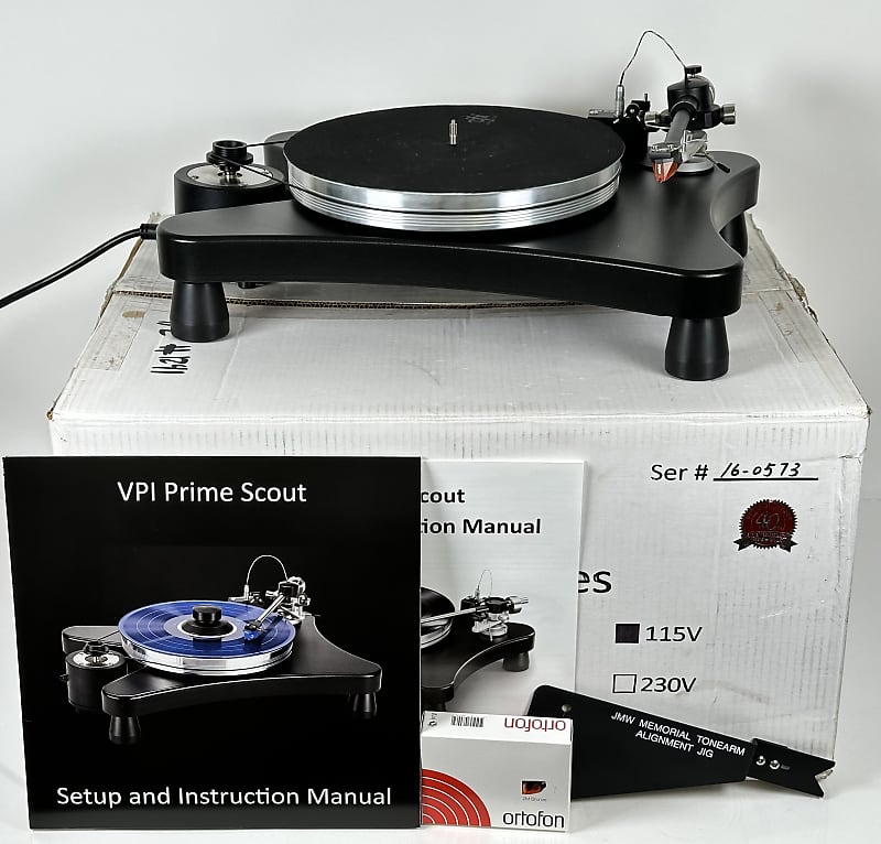 VPI Prime Scout Turntable w/ JMW Memorial &amp; Ortofon 2M Bronze  			