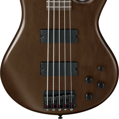 Ibanez GSR205B 5-String Bass Guitar, Walnut Flat image 1