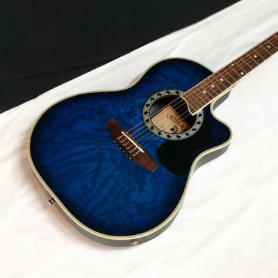 INDIANA Shannondale acoustic electric cutaway GUITAR Blue w/ BAG - SRB-BLS image 4
