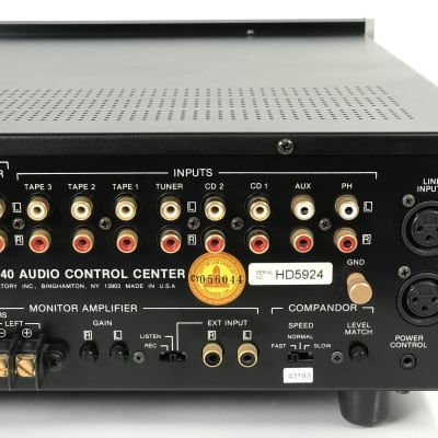 アンプ Macintosh C40 audio control center McIntosh C40 Stereo Preamplifier; C-40 Audio Control Center