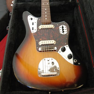 1993 Fender Jaguar Made in Japan Photo Flame Sunburst | Reverb