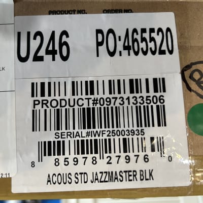 Fender Acoustasonic Standard Jazzmaster  2025 - Black / 5lbs. 10.5oz. #IWF25003935 image 10