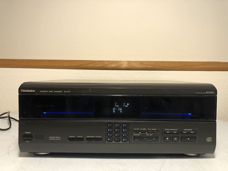 TECHNICS store SL-MC7 Stereo Compact Disc 110+1 CD Charger Player NO REMOTE - TESTED