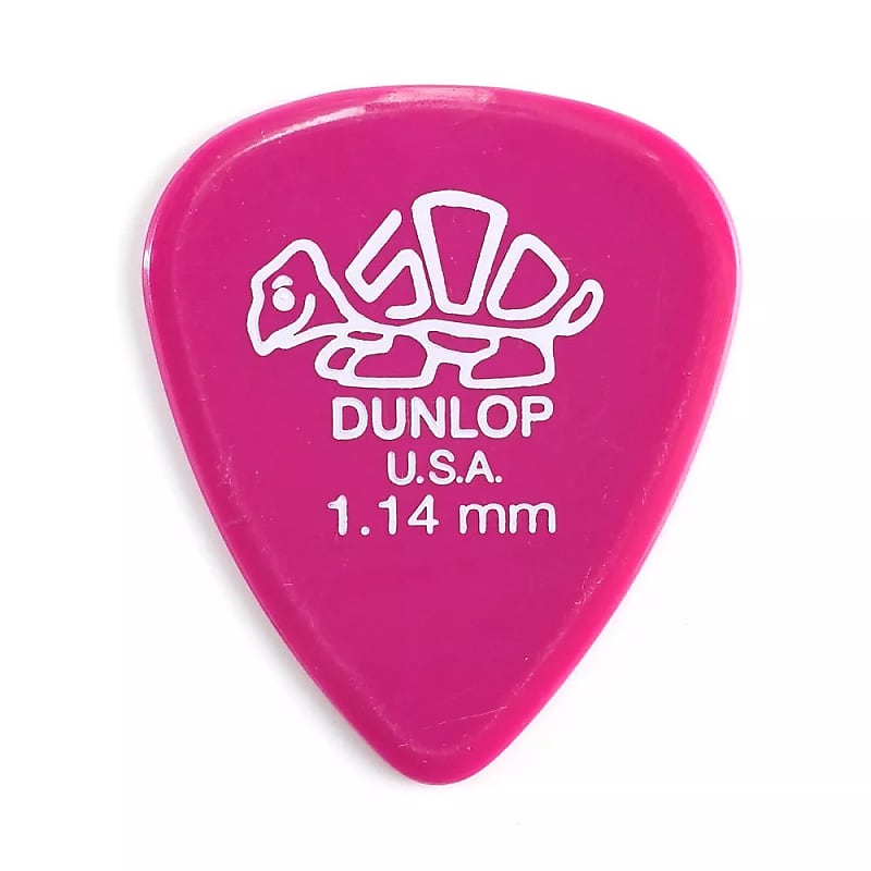 Dunlop 41P114 Delrin 500 Standard 1.14mm Guitar Picks (12-Pack) image 1