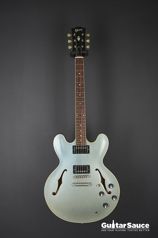 Gibson  Gibson Custom Shop ES 335 Light Blue Sparkle Metallic Used 2008 (Cod. 1432UG) image 1