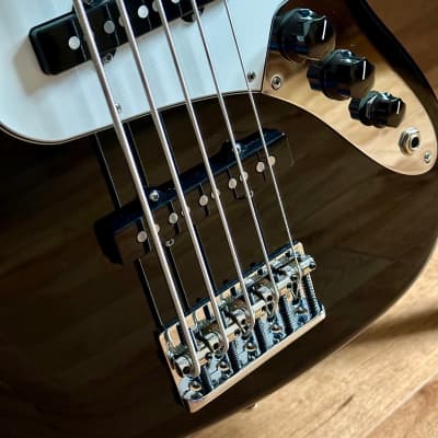Fender American Standard Jazz Bass V Maple Fingerboard, Black image 6