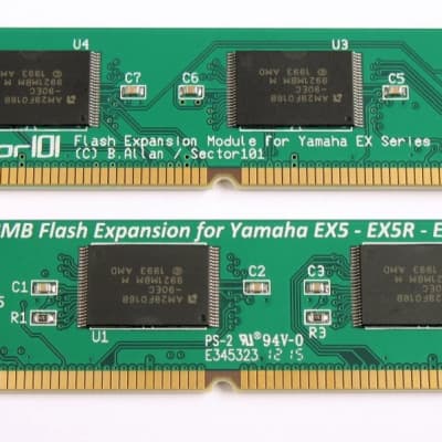 16MB Flash Expansion SIMMs for Yamaha EX5 / EX7 / EX5R