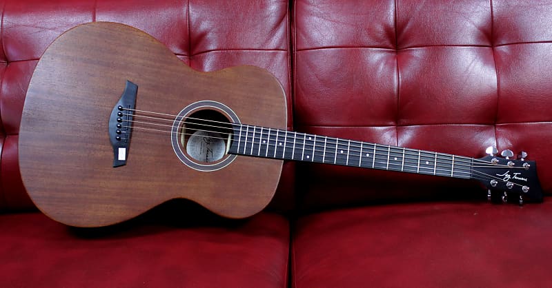 Jay Turser JTA54F Folk Style Acoustic Guitar Mahogany Satin Natural Finish NEW image 1