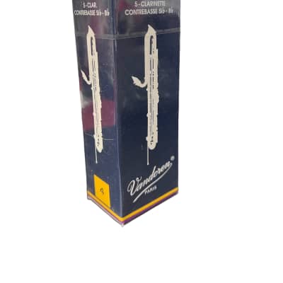 Vandoren CR154 Traditional Contra-Alto/Contrabass Clarinet Reeds - Strength 4 (Box of 5) 2010s - Standard
