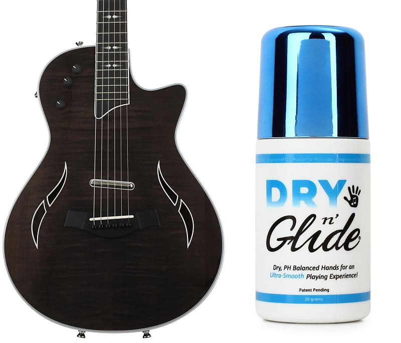 Taylor T5z Pro Hollowbody Electric Guitar - Gaslamp Black  Bundle with Graph Tech PH-0002-01 Chops Dry N' Glide Hand Powder image 1