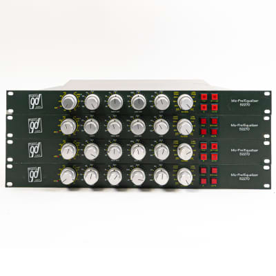 Four Daking 52270 Mic/Line EQ Preamps w/ Quad-Output Power Supply - Pristine Studio Clarity image 2