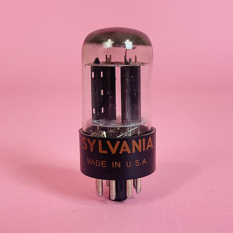 Industrial by Sylvania 6SN7GTB vacuum tube - excellent sale condition - black plate 6SN7