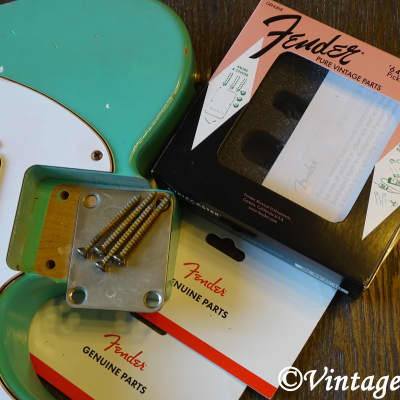 aged RELIC nitro Telecaster ALDER loaded body Seafoam Green Fender '64 Pickups bridge image 8