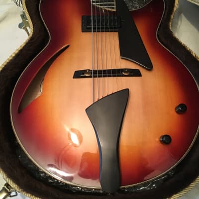 Gagnon Archtops Shadow 7 7 String Archtop Guitar 2013 2 Tone Honey Burst image 16