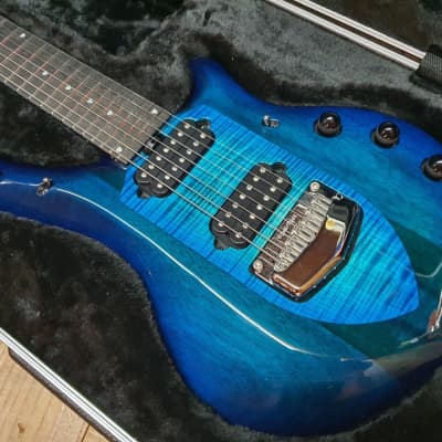 2019 Music Man Majesty 7 Blue Honu John Petrucci Signature Electric Guitar image 2