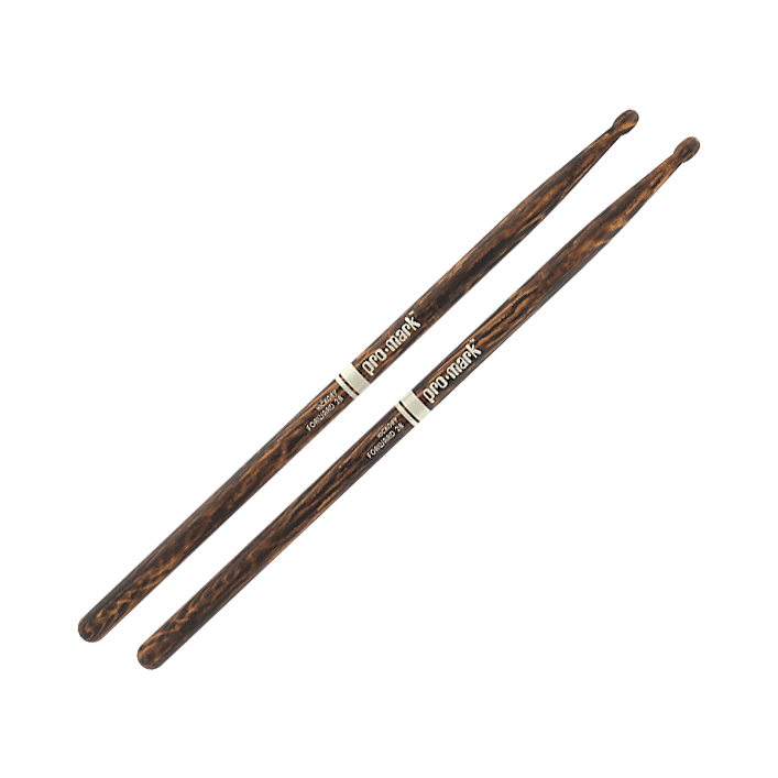ProMark TX5BW-FG Drum Sticks - Forward 5B FireGrain Hickory Wood Tip Drumsticks image 1