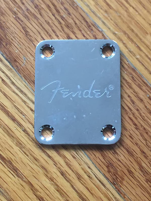 Vintage “Fender” Logo Neck Plate Chrome Plating Reverb Ireland