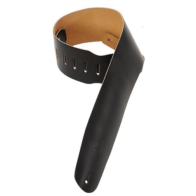 Levys M4 Leather Strap, Extra Wide, 3.5in, Black image 1