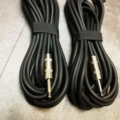 Heavy Gauge 1/4" to Banana Cables Pair - 25ft. Length - *Great for Studio Monitors* image 7