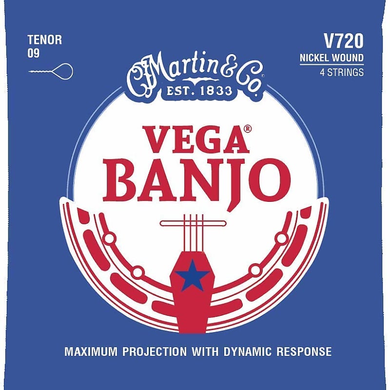 Martin V720 Vega Tenor Banjo Strings Nickel Wound image 1