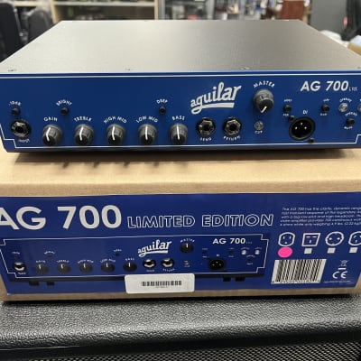Aguilar AG 700 Limited Edition Blue Bronco 700-Watt Bass Amp Head  New! image 2