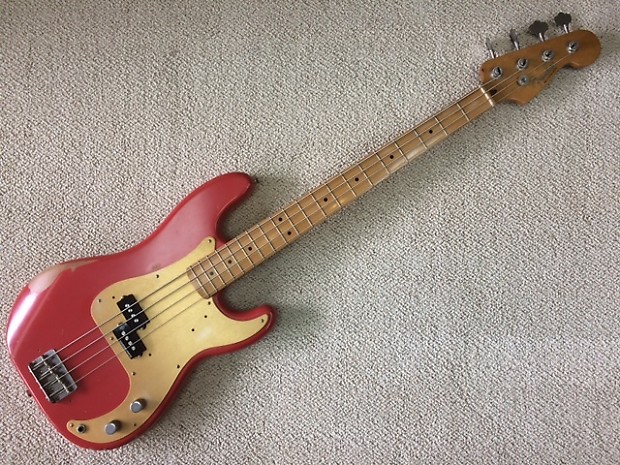 Fender Road Worn 50's P-Bass Fiesta Red image 1
